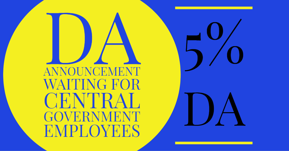 Image result for central govt employees 5% DA