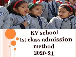 KV School 1st Class admission