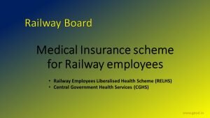 Railway Employees Liberalised Health Scheme" (RELHS) and "Central Government Health Services" (CGHS)