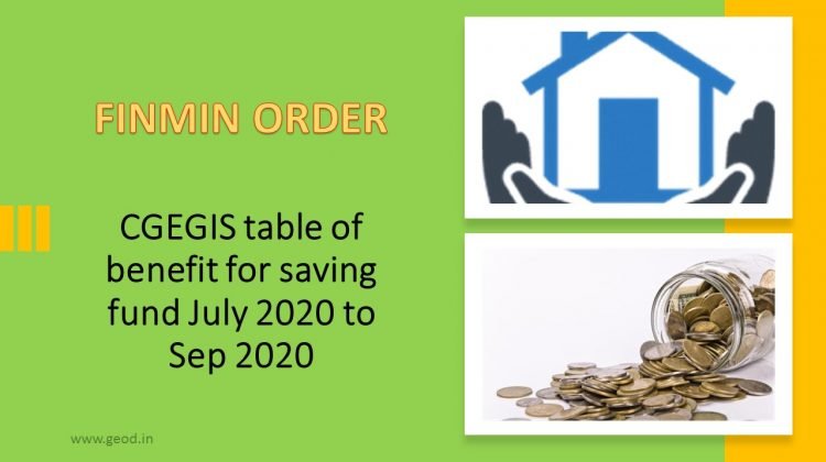 CGEGIS Table for saving fund